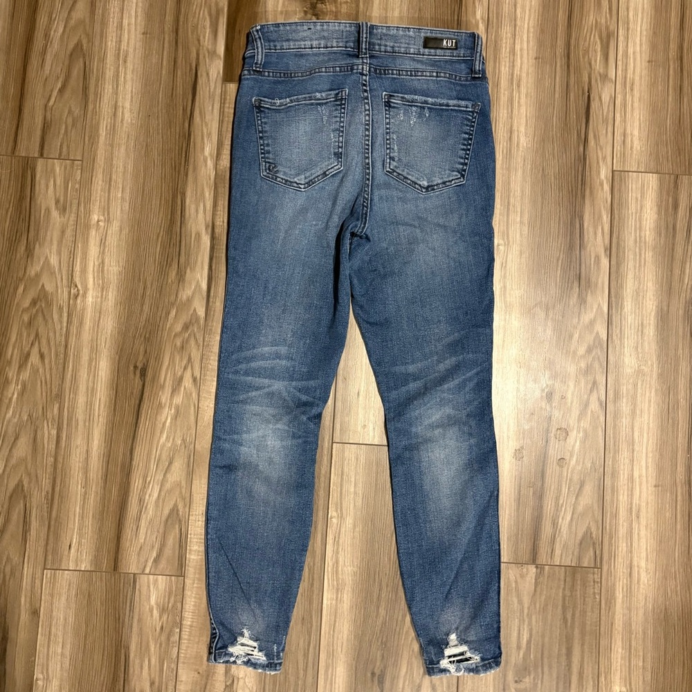 ✨Kut From The Kloth✨ Connie High Rise Fab Ab Ankle Skinny Distressed Jeans Sz 2